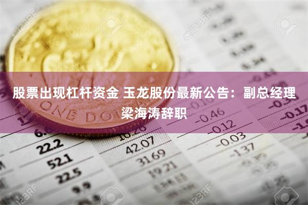 股票出现杠杆资金 玉龙股份最新公告：副总经理梁海涛辞职