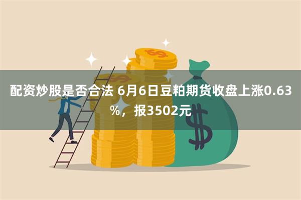 配资炒股是否合法 6月6日豆粕期货收盘上涨0.63%，报3502元